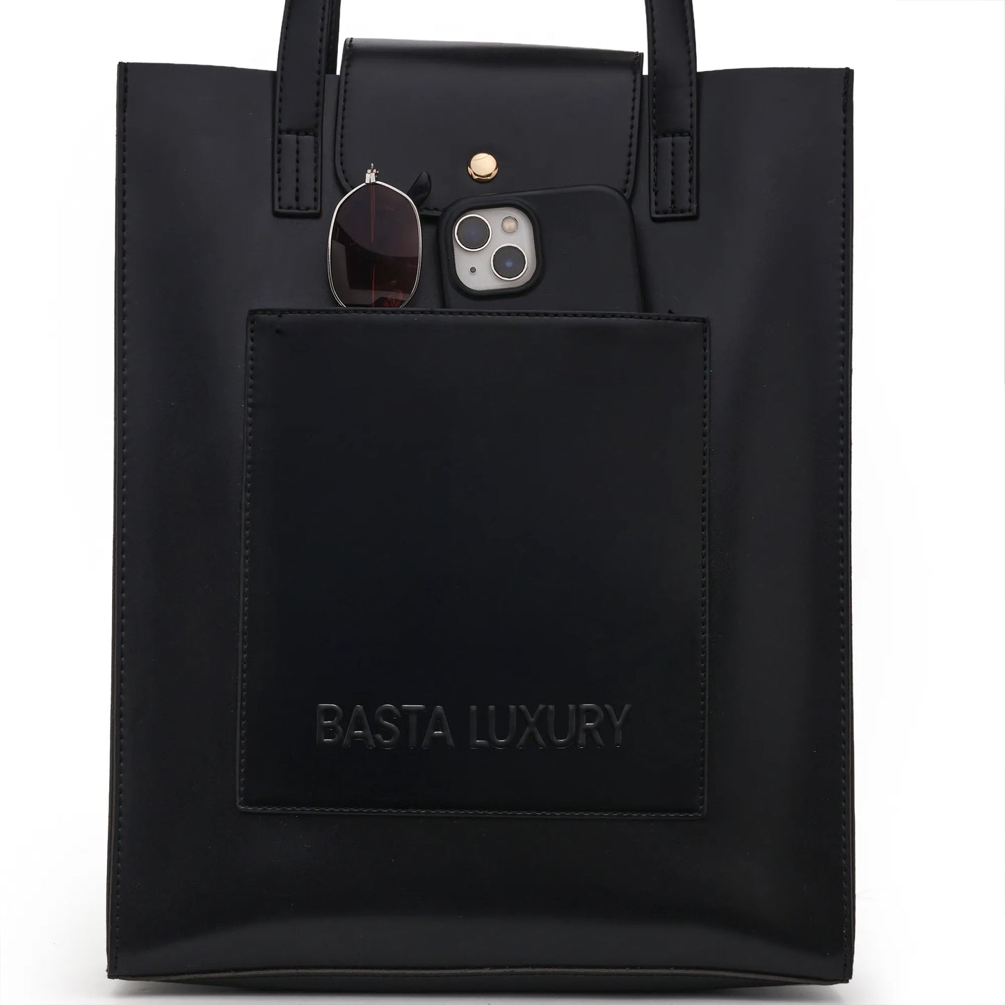 The Boulevard Tote - Ebony Black
