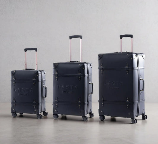 Luxury Black Ebony Triad: 20", 24" & 27" Bags